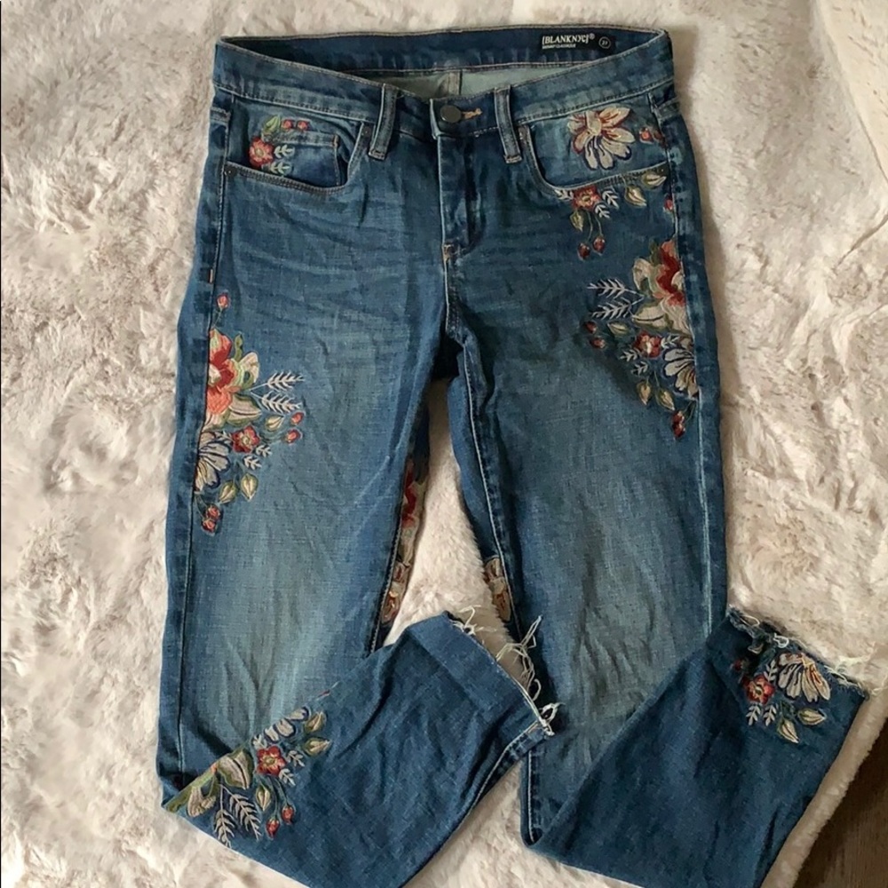 BLANK NYC SKINNY CLASSIC EMBROIDERED DENIM